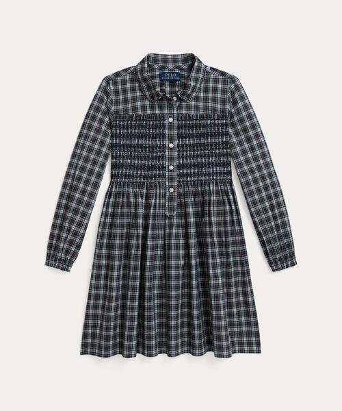 Polo Ralph Lauren Childrenswear ワンピース チェック スモックド