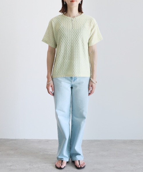 「reca」 半袖カットソー M イエロー レディース_画像5