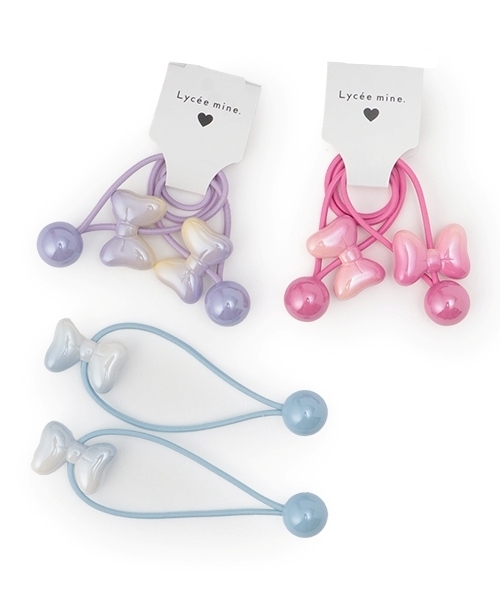 Lycee mine バレエシリーズ」グラデーションリボンヘアゴム2Pセット