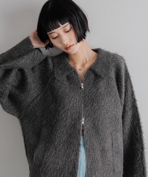 LOWRYS FARM（ローリーズファーム） ブルゾン アウター フェザーニット