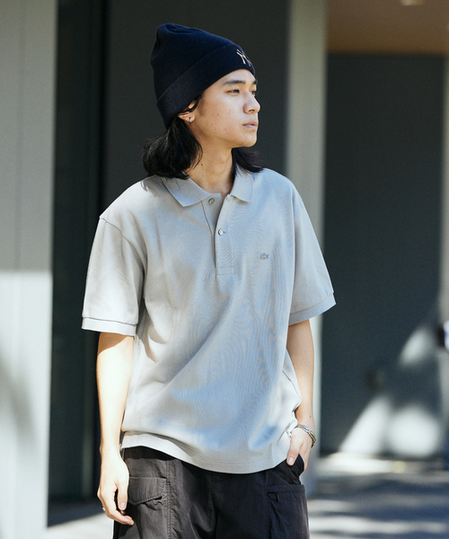 LACOSTE（ラコステ） 半袖ポロシャツ 3 グレー メンズ : ZOZOTOWN