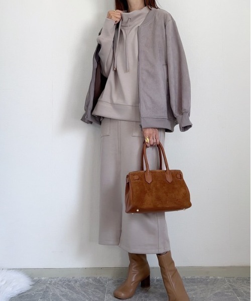 ikka ブルゾン アウター 「雑誌InRed11月号掲載」フェイクスエード