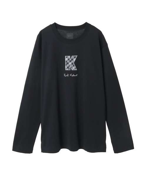 KARL HELMUT 長袖カットソー Karl Helmut tシャツ Kロゴアップリケ使いカットソー メンズ