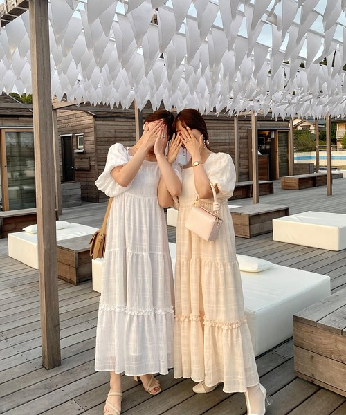 「JUNOAH」 半袖ワンピース X-LARGE ブラック レディース_画像8