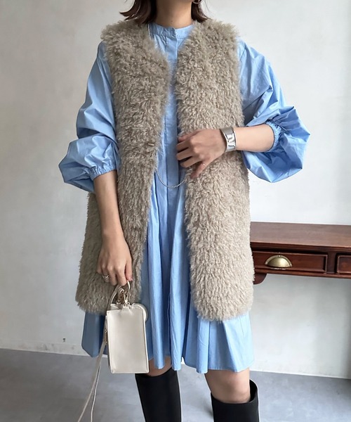 DouDou 「DouDou」 ベスト FREE ブラウン レディース : ZOZOTOWN Yahoo