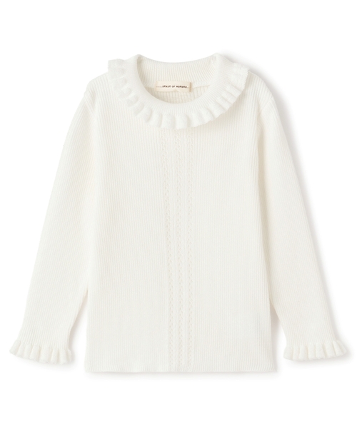 sense of wonder ニット セーター プチハイネックフリルセーター「日本