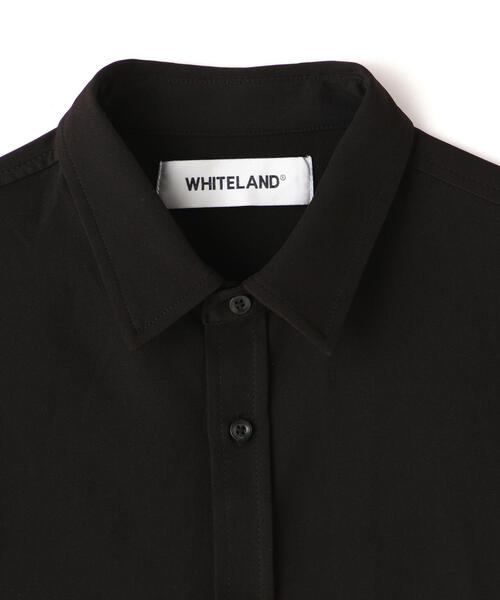 「WHITELAND」 半袖シャツ L ブラック レディース_画像9