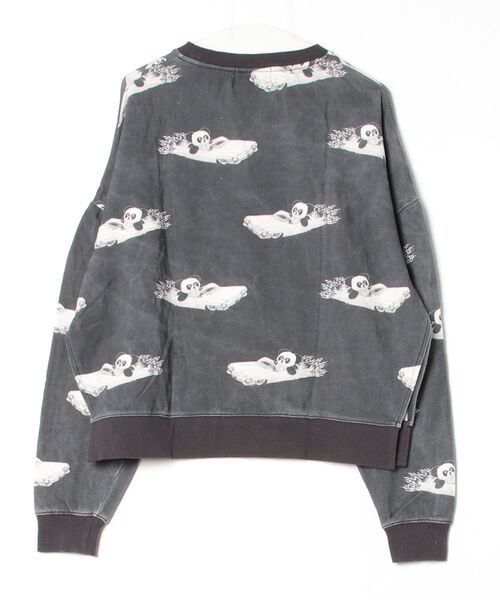 「Candy Stripper」 スウェットカットソー 2 グレー レディース_画像2