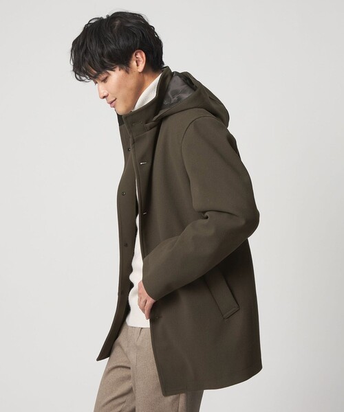 A DAY IN THE LIFE コート ジャケット ニットメルトン フードコート