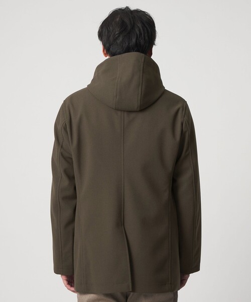 A DAY IN THE LIFE コート ジャケット ニットメルトン フードコート