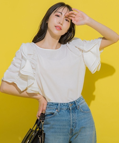 「VICKY」 半袖ブラウス M ブラック レディース_画像2