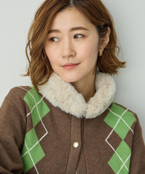 Petit Honfleur（プチオンフルール） ストール マフラー ファーティ