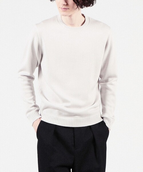 「TOMORROWLAND」 長袖ニット X-SMALL イエロー メンズ_画像3