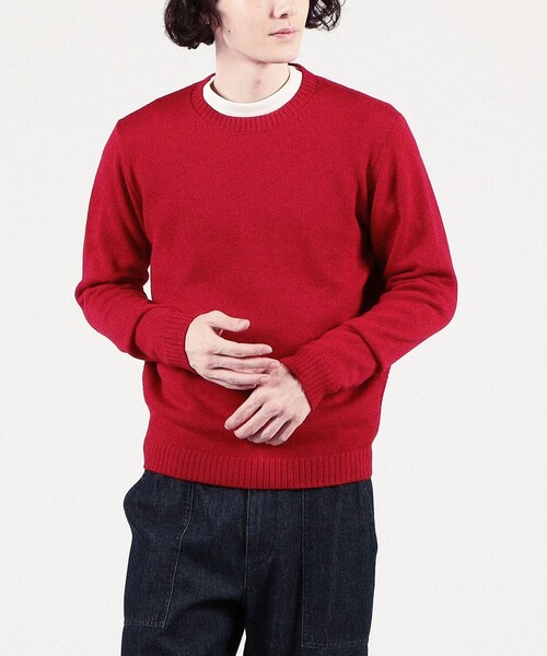 「TOMORROWLAND」 長袖ニット X-SMALL イエロー メンズ_画像7