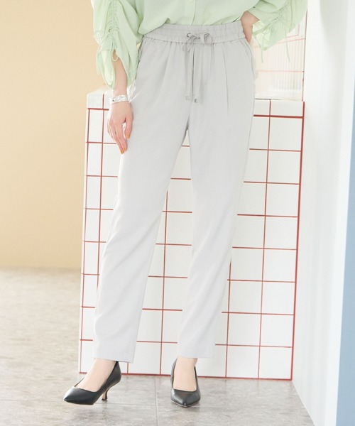 「BAYFLOW」 イージーパンツ LARGE ネイビー レディース_画像3