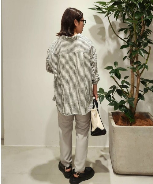 「BAYFLOW」 イージーパンツ LARGE ネイビー レディース_画像6