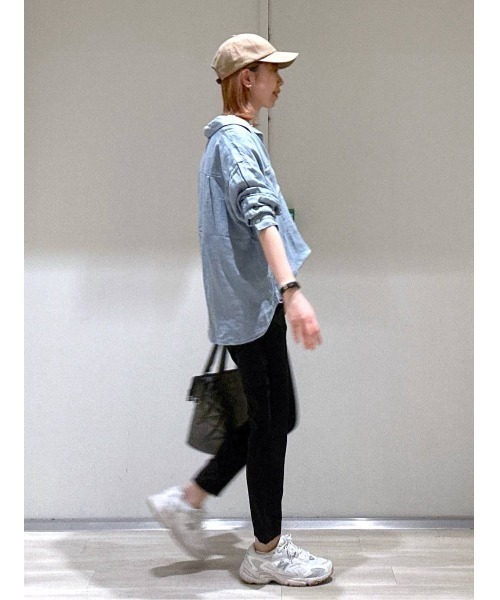 「BAYFLOW」 イージーパンツ LARGE ネイビー レディース_画像8