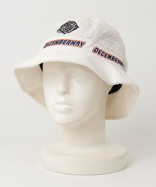 DECEMBERMAY（ディセンバーメイ） 帽子 ハット Fluffy Boa bucket hat