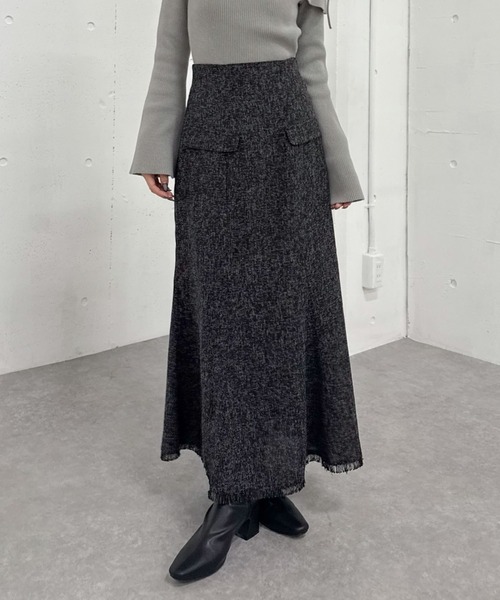 archives（アルシーヴ） スカート ツイードマーメイドスカート