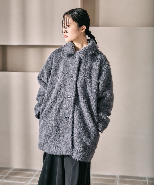 LEPSIM（レプシィム） コート アウター シャギーミドルコート 612813