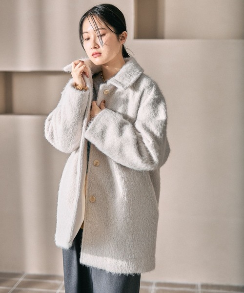 LEPSIM（レプシィム） コート アウター シャギーミドルコート 612813