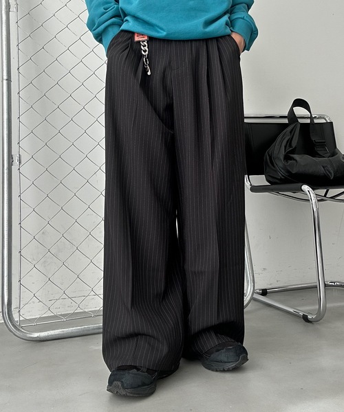 UNDERSTATEMENTs スラックス 「ユニセックス」サイドラインワイド