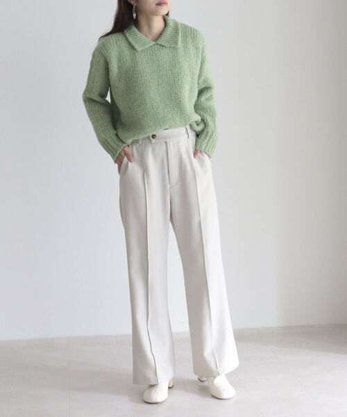 「fredy emue」 スラックス 38 ミント レディース_画像3