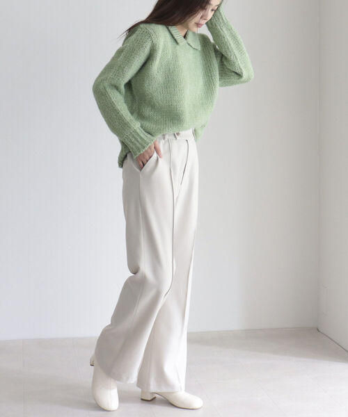 「fredy emue」 スラックス 38 ミント レディース_画像4