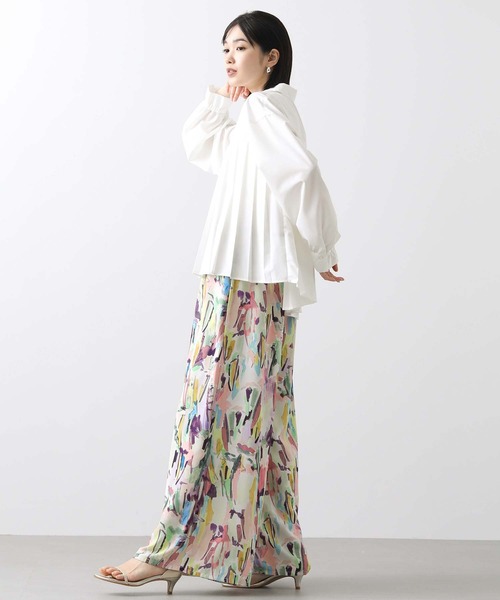 「Gready Brilliant」 長袖ブラウス FREE サックスブルー レディース_画像4