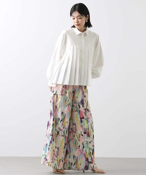 「Gready Brilliant」 長袖ブラウス FREE サックスブルー レディース_画像6