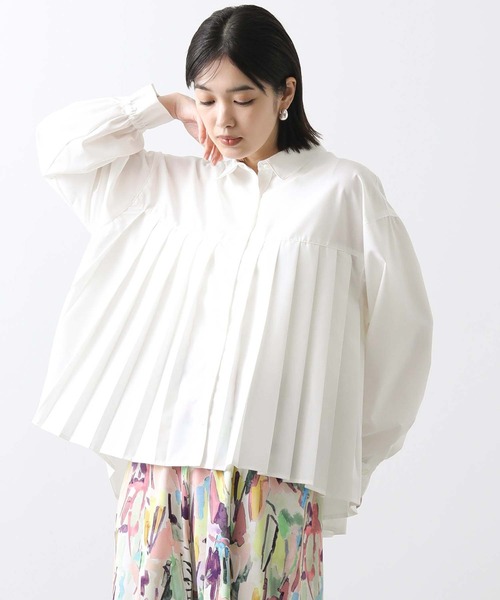 「Gready Brilliant」 長袖ブラウス FREE サックスブルー レディース_画像7