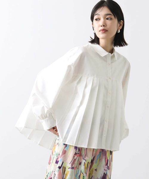 「Gready Brilliant」 長袖ブラウス FREE サックスブルー レディース_画像8