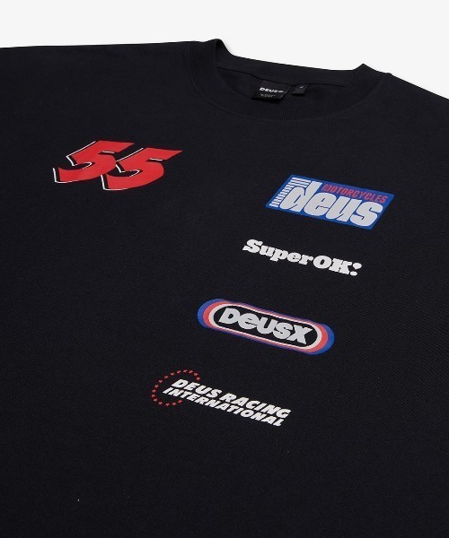 「DEUS EX MACHINA」 半袖Tシャツ LARGE ブラック メンズ_画像2