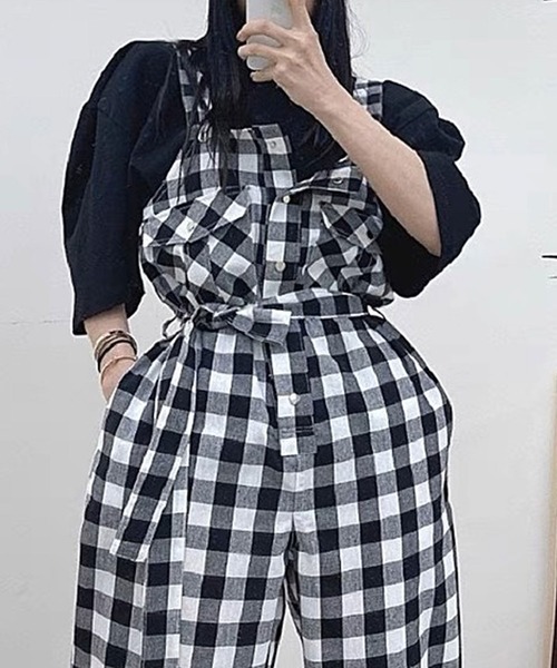 「SPIGA」 オーバーオール FREE ブラック系その他 レディース_画像2