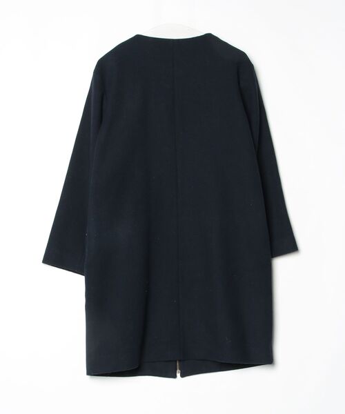 「un dix cors」 ノーカラーコート FREE ネイビー レディース_画像2