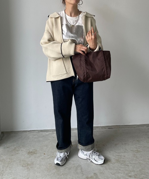 「210nouve」 ハンドバッグ FREE ネイビー レディース_画像7