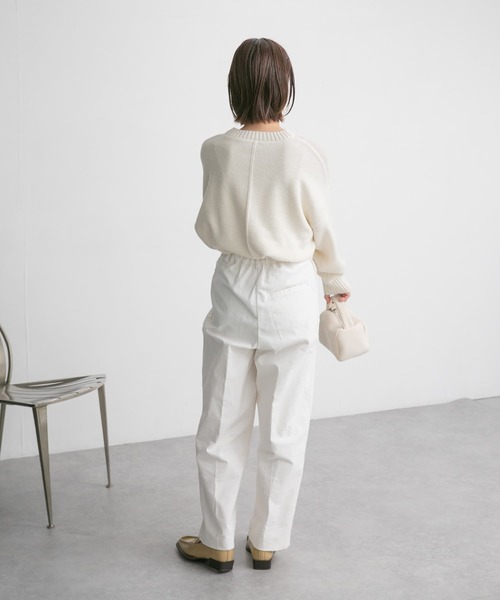 「KBF」 長袖ニット ONE チャコールグレー レディース_画像9