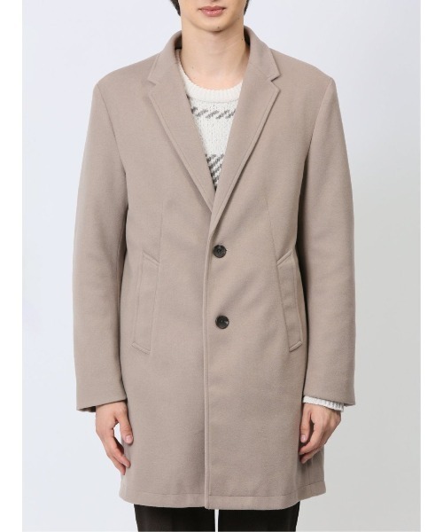 「TAKA-Q」 チェスターコート X-LARGE ホワイト×ブラック メンズ_画像8