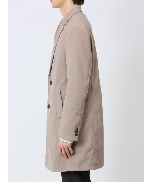 「TAKA-Q」 チェスターコート X-LARGE ホワイト×ブラック メンズ_画像9