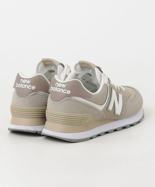 「New Balance」 ローカットスニーカー 22.5cm ベージュ レディース_画像2