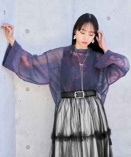 「HARE」 長袖ブラウス FREE ブラック レディース_画像3