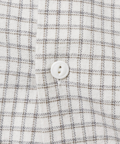 「HINSON」 長袖ネルシャツ MEDIUM グレー メンズ_画像7