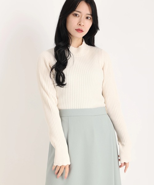 「STRAWBERRY-FIELDS」 長袖ニット 2 オフホワイト レディース_画像8