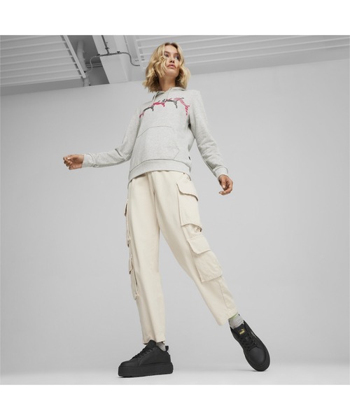 「PUMA」 ローカットスニーカー 24.0cm ホワイト系その他 レディース_画像9