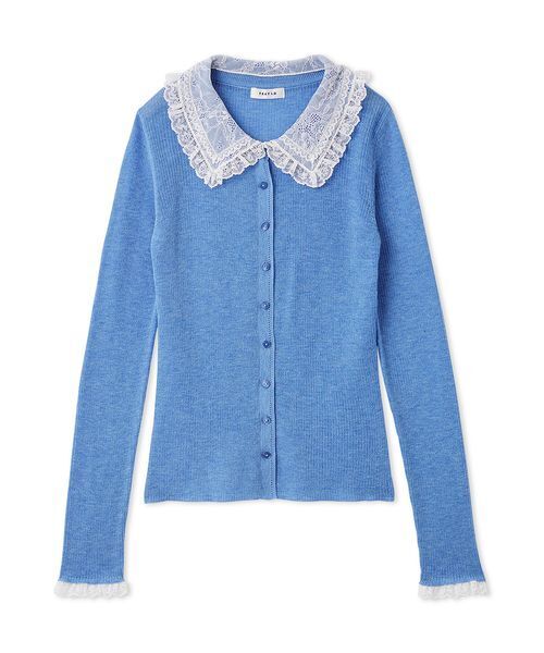 FRAY I.D（フレイ・アイディー） カーディガン レースカラーニット