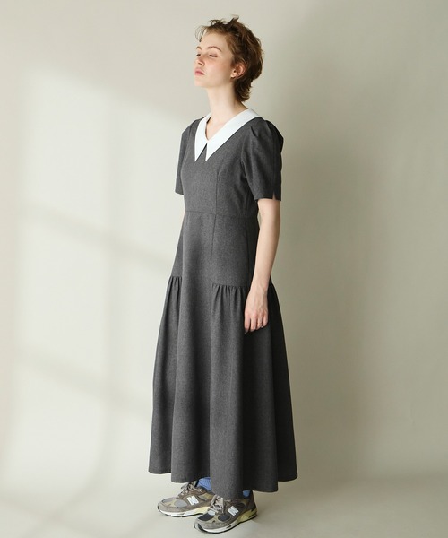 Cherir Mignon ワンピース 夏 半袖 「Cherir Mignon」サイドギャザー