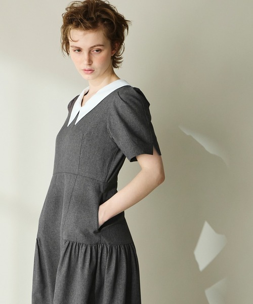 Cherir Mignon ワンピース 夏 半袖 「Cherir Mignon」サイドギャザー