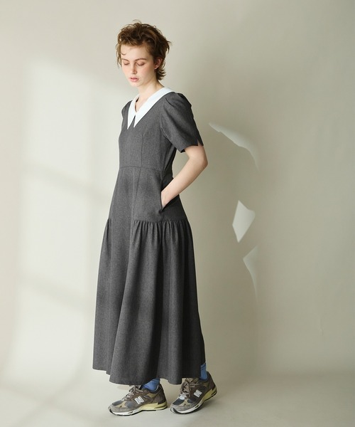 Cherir Mignon ワンピース 夏 半袖 「Cherir Mignon」サイドギャザー