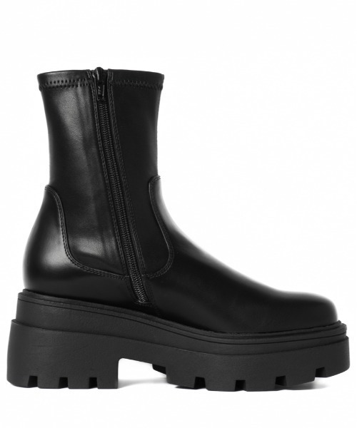 「R&E」 ショートブーツ L ブラック レディース_画像4