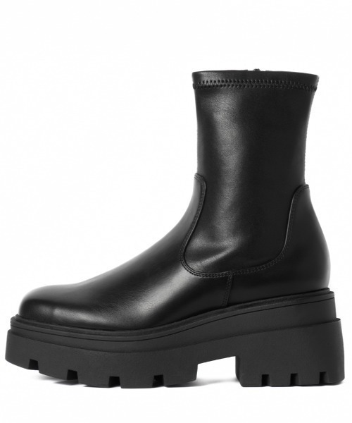 「R&E」 ショートブーツ L ブラック レディース_画像6